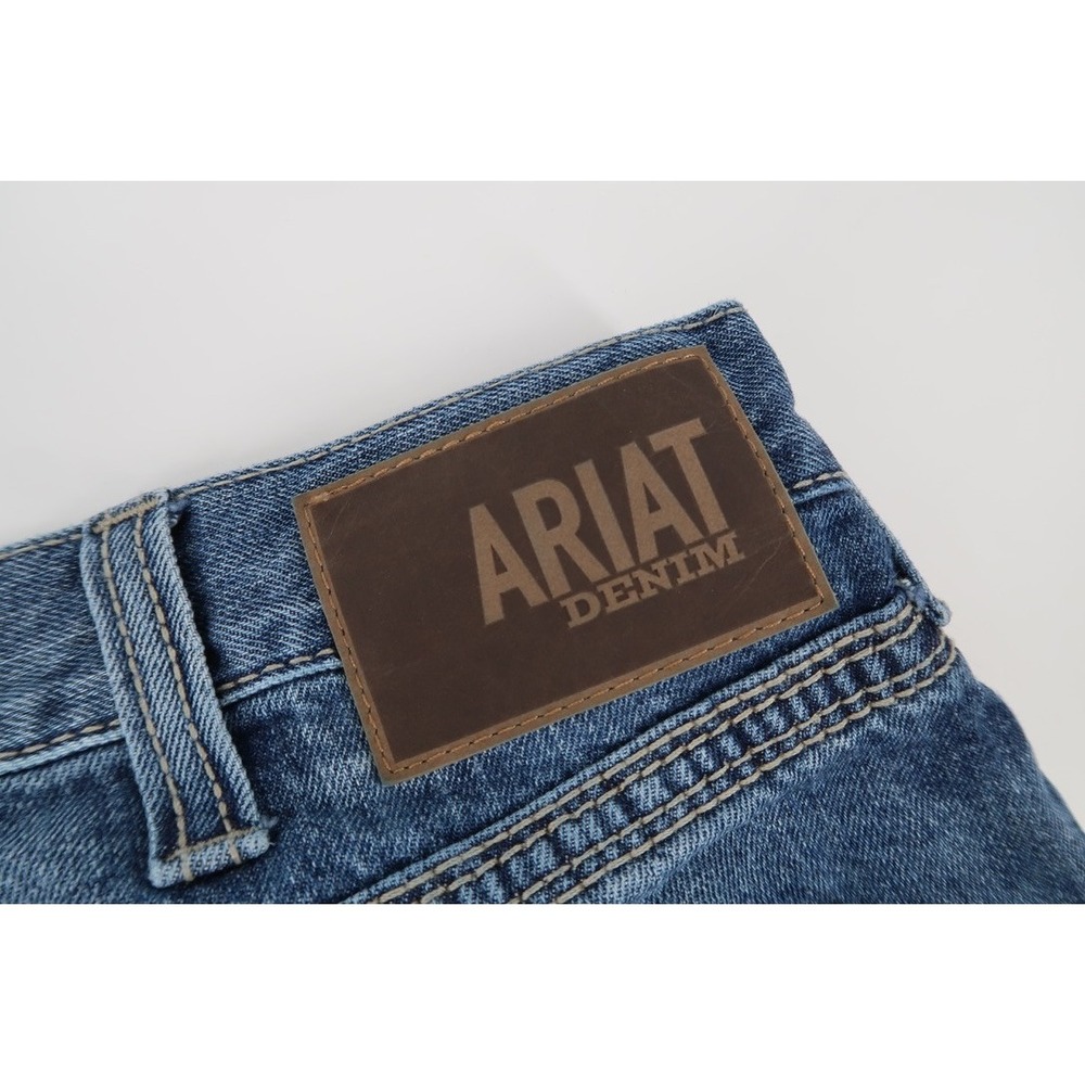 Ariat M5 Ridgeline Jeans Mens 40x32 Gambler Straight Leg Medium Wash - Picture 4 of 16